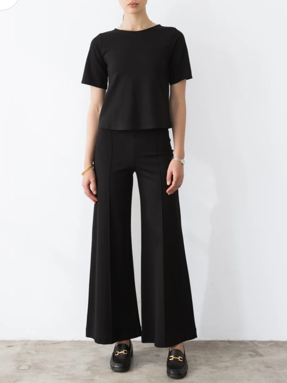 Ripley Rader wide leg Ponte pants black